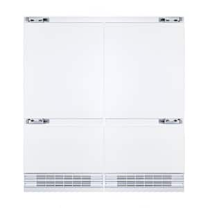 72 in. 39.6 TTL cu. ft. Built-In, Refrigerator with Water Dispenser Bottom Freezer with Automatic Ice Maker, Panel Ready