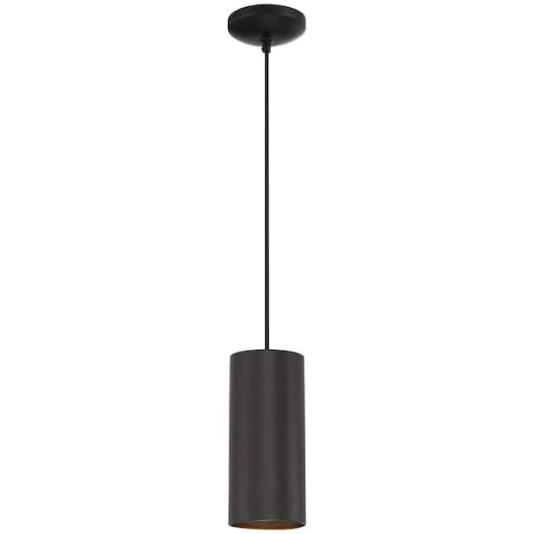 Pilson 1-Light Matte Black Standard Pendant Light