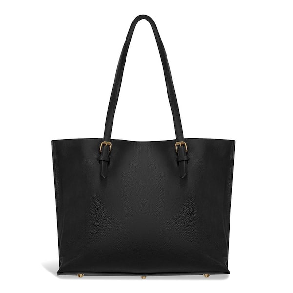 CHAMPS Champs Gala Collection Black Leather Tote Bag LCB-507 - The