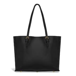 Champs Gala Collection Black Leather Tote Bag