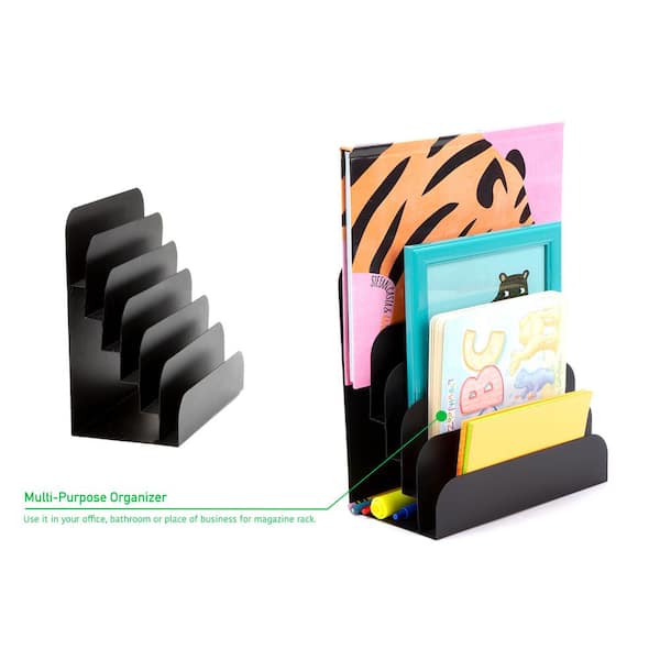 Mind Reader 5-Section Incline Paper Organizer, Desk Organizer