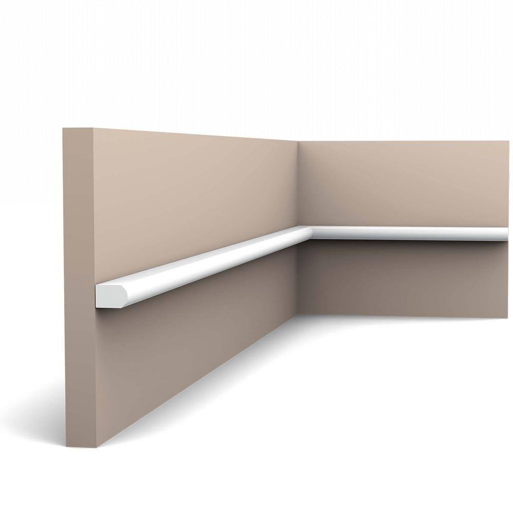 Primed White Polystyrene Panel Moulding 78.75" Length