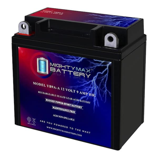 YB9A-A 12V 9AH 130 CCA Battery Replaces Banshee YB9-B Motorcycle