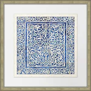 28 in. x 28 in. "Colorful Tiles I" Framed Giclee Print Wall Art