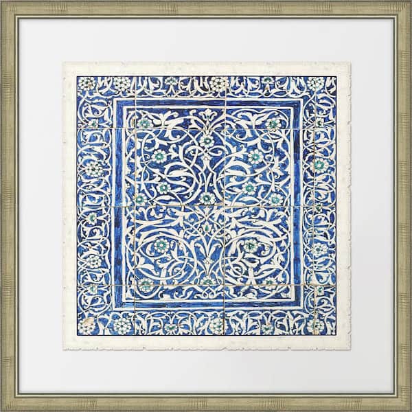 Melissa Van Hise 28 in. x 28 in. "Colorful Tiles I" Framed Giclee Print Wall Art