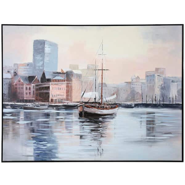 StyleCraft 1-Piece Framed Graphic Print Country Poster Art Print 30 in. x 40 in.
