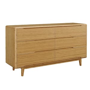 Currant 6-Drawer Caramelized Dresser 34.25 in. x 64 in. x 19 in.