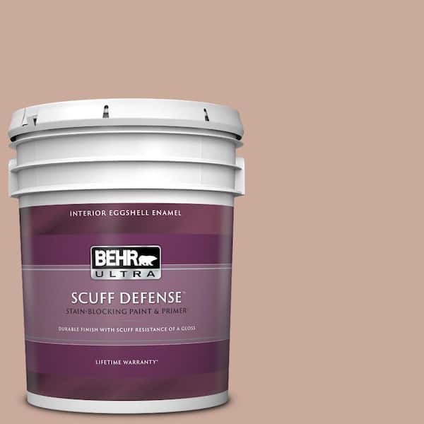 BEHR ULTRA 5 gal. #ICC-97 Powdered Allspice Extra Durable Eggshell Enamel Interior Paint & Primer