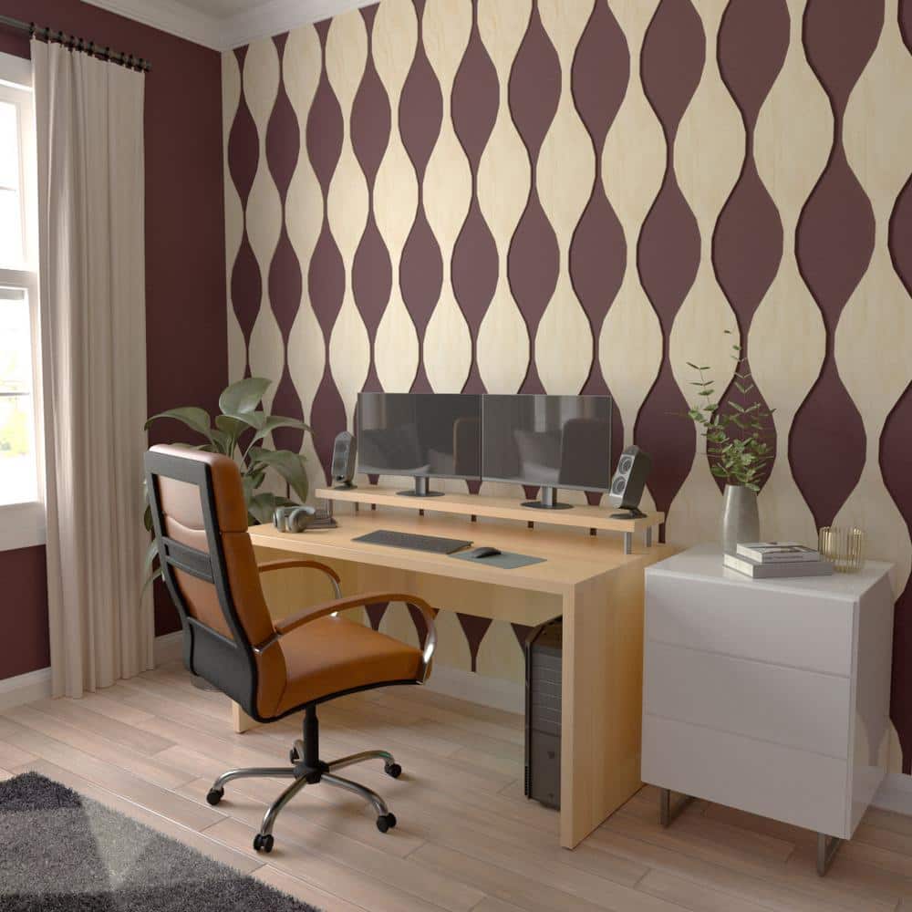 Ozark 47" Birch Adjustable Wood Slat Wall Panel Kit
