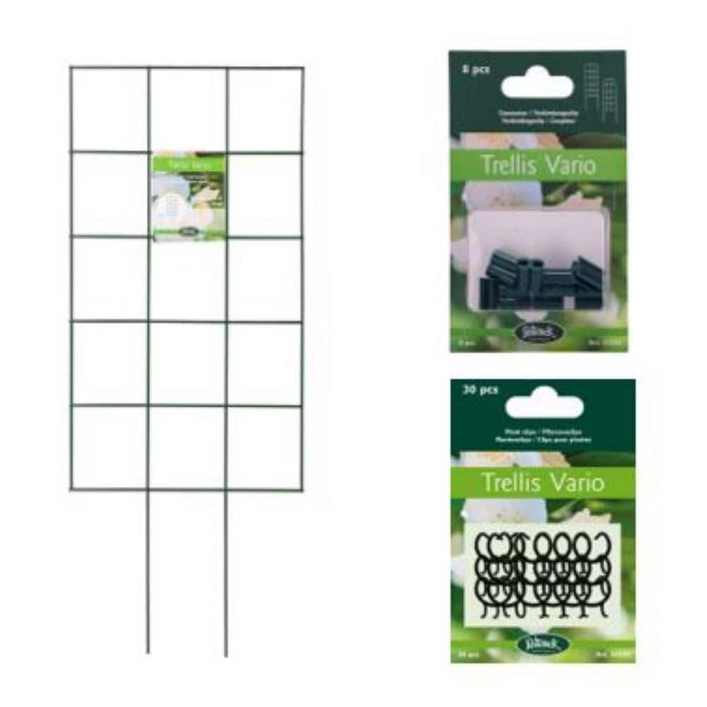 Medium Grid 27.5 in. H Galvanized Steel Plant Trellis Kit