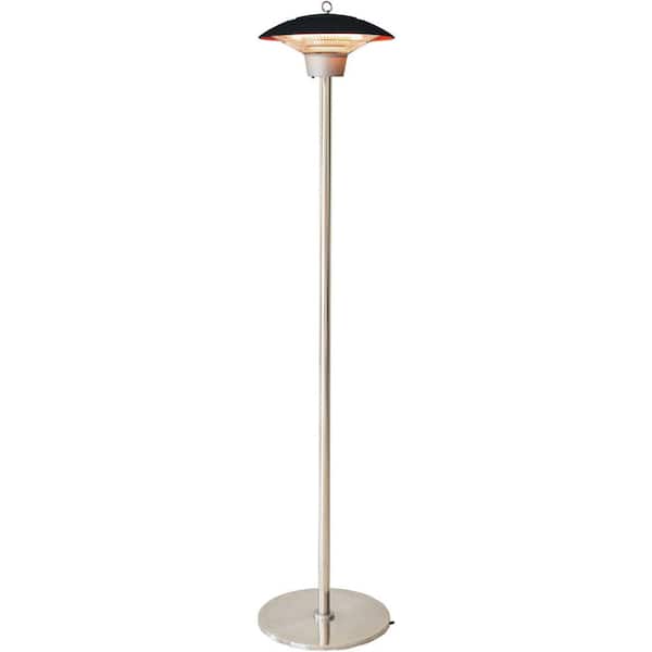 Hanover 6.8 ft. 1500-Watt Portable Electric Infrared Halogen Stand Lamp, 3 Heat Settings, Energy Efficient, 56 sq. ft., Black