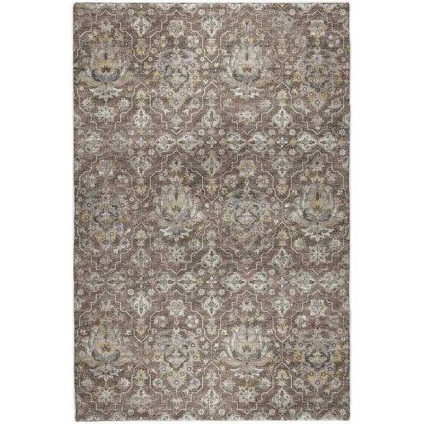 Dream Shag Premium Machine Washable Abstract ADS94 Driftwood 9 ft. x 12 ft. Area Rug