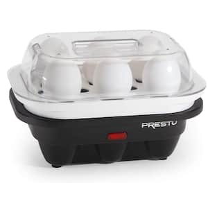6-Egg Black Electric Egg Cooker with Non-Stick Water Reservoir