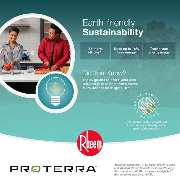 Rheem - Performance Platinum 50 Gal. 10-Year Hybrid High Efficiency Tank Electric Heat Pump Water Heater