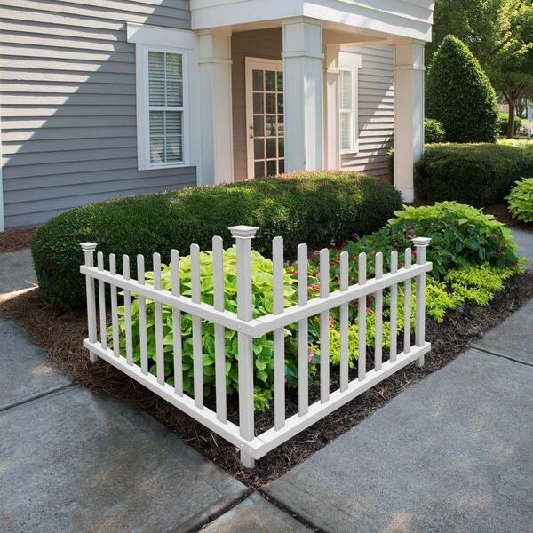 3.3 ft. x 2.5 ft. Ashley Corner Vinyl Fence Panel Kit