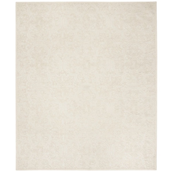 SAFAVIEH Martha Stewart Ivory 8 ft. x 10 ft. Moroccan High-Low Area Rug