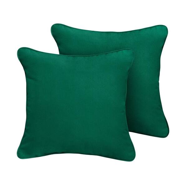 forest green pillows