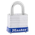 Outdoor Padlock with Key, 1-1/8 in. Wide