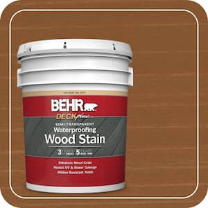5 gal. #ST-110 Chestnut Semi-Transparent Waterproofing Exterior Wood Stain