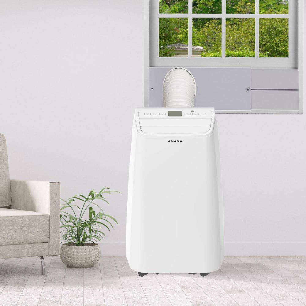 Amana 9000 BTU White Portable Air Conditioner with Remote
