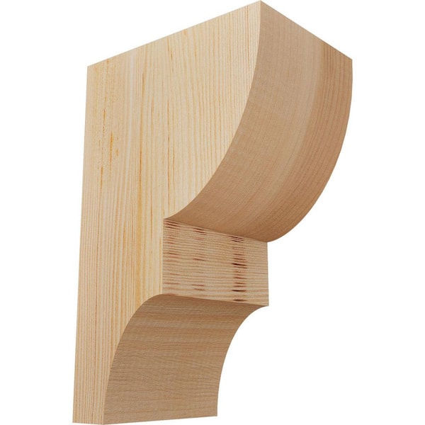 Ekena Millwork 5-1/2 in. x 8 in. x 12 in. Douglas Fir Ridgewood Smooth Corbel