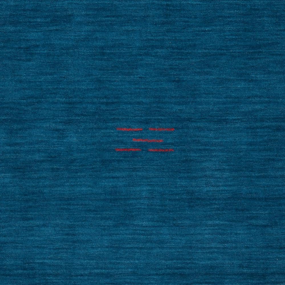 Hand-Knotted Himalaya Blue Wool 8' x 10' Area Rug