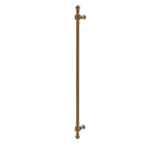 Retro Wave Collection 18 in. Center-to-Center Refrigerator Pull in Brushed Bronze