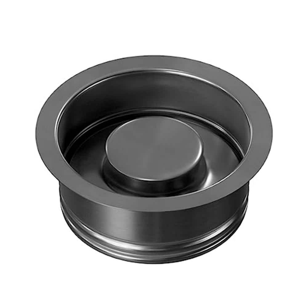 Glacier Bay Kitchen Sink Gunmetal Black Garbage Disposal Flange and Stopper with PVD Nano