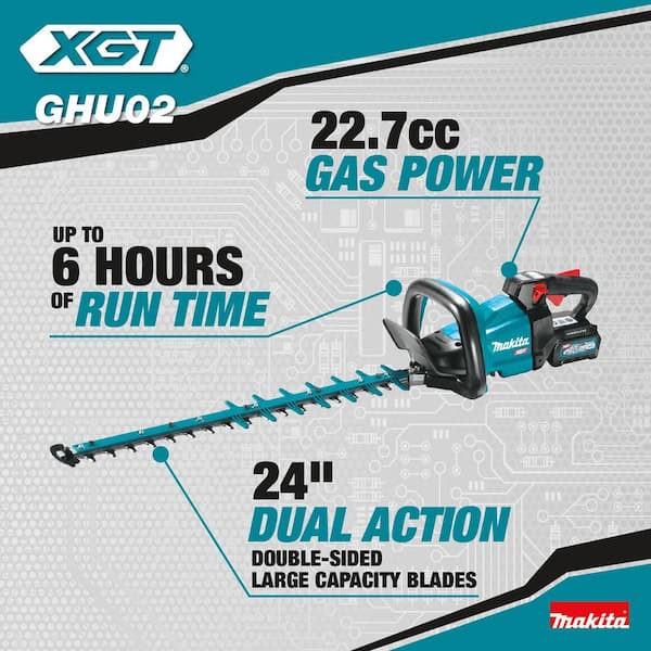 XGT 40V max Brushless Cordless 24 in. Hedge Trimmer Kit (4.0Ah)