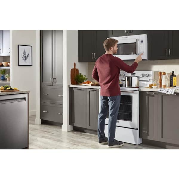 KitchenAid 30 in. 2.0 cu. ft. Over the Range Microwave in White