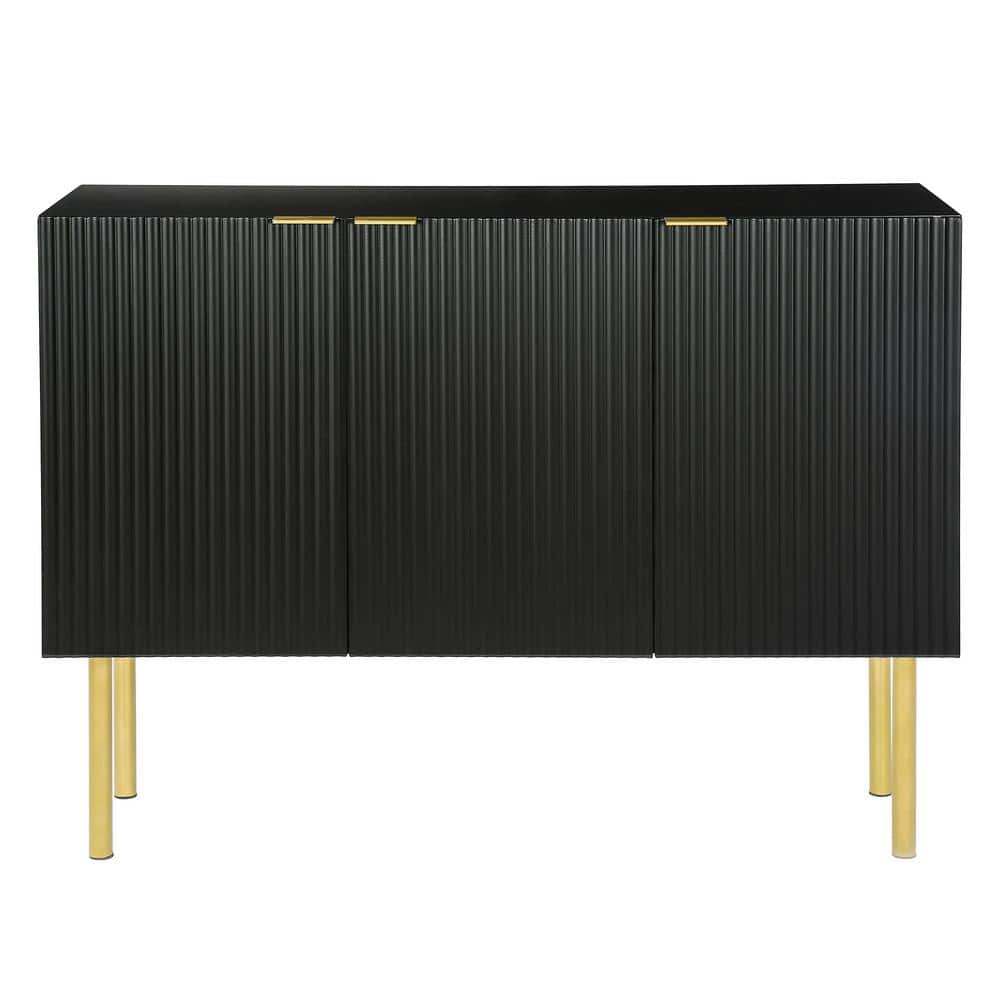 47 in. W x 17 in. D x 37 in. H in Black Particle Board Assemble Upper Pantr