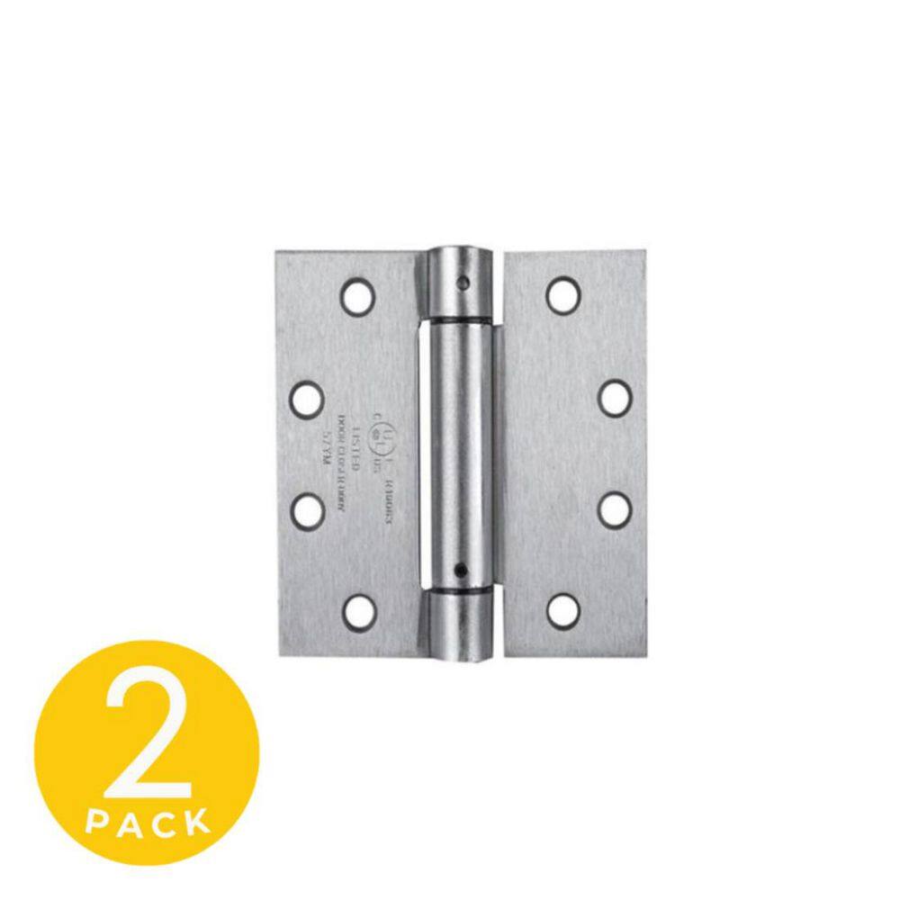 4.5 in. x 4.5 in. Oil Rubbed Bronze Spring Full Mortise Square Corner Hinge with Fixed Pin-Pack of 2 price history on PriceWatchPro