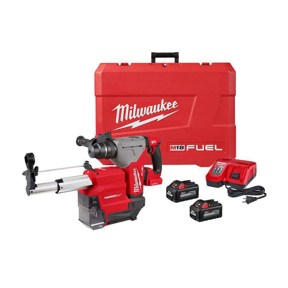 Milwaukee M18 FUEL 1 1/8inch SDS Plus Rotary Hammer ONE-KEY Dust Extractor Kit -  2915-22DE