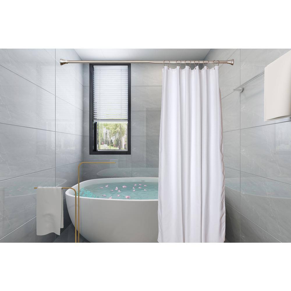 Rustproof Brushed Nickel Zinc Shower Curtain Hooks, Set of 12
