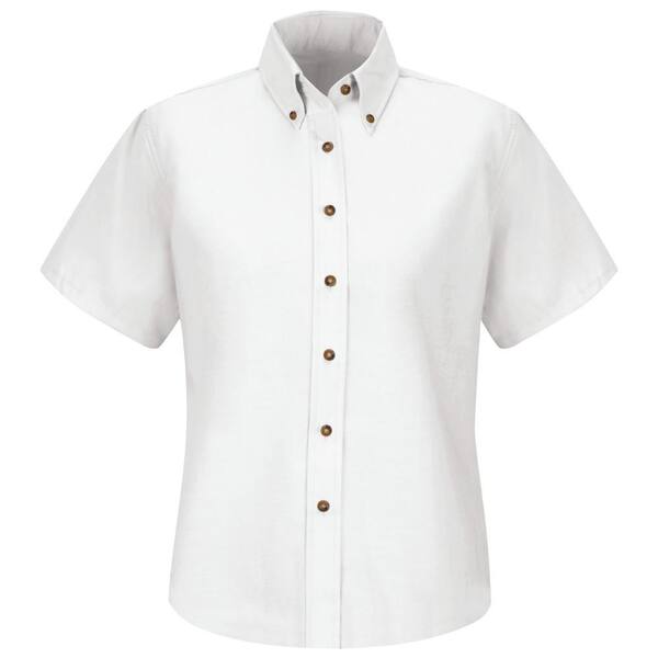 Red Kap Women's Size 18 White Poplin Dress Shirt SP81WH SS 18