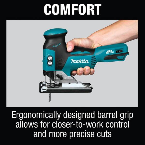 Cordless Jigsaw Compatible With Makita 18V Battery, 6 Variable Speed Levels, 0-45° Mitre Angle, Cordless Electric Jigsaw With Saw Blade For Wood And Metal (without