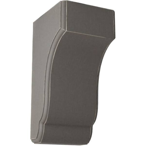 Ekena Millwork 4-3/4 in. x 10 in. x 5-1/2 in. Reclaimed Grey Capistrano Mission Wood Vintage Decor Corbel
