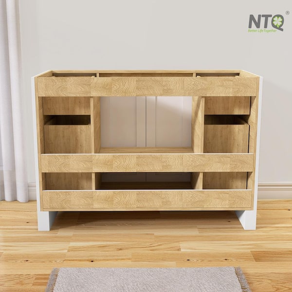 NTQ 48 in. W x 22 in. D x 36 in.H Bathroom Vanity Cabinet Single