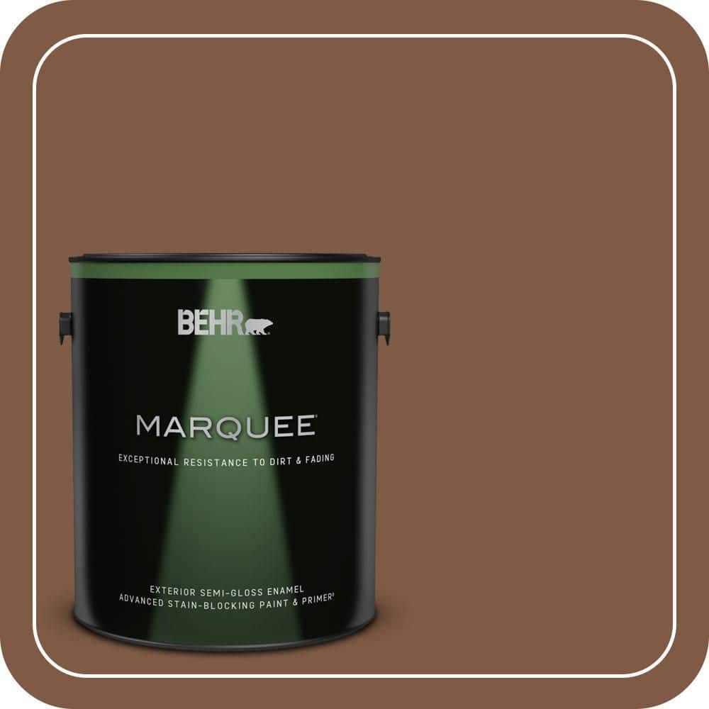 1 gal. #T12-2 Stagecoach Semi-Gloss Enamel Exterior Paint & Primer product image for price tracking