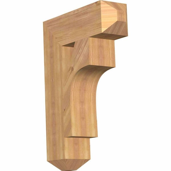 Ekena Millwork 5.5 in. x 28 in. x 20 in. Western Red Cedar Westlake Craftsman Smooth Bracket