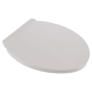 Contemporary Slow-Close Round Closed Front Toilet Seat with TriVantage in White