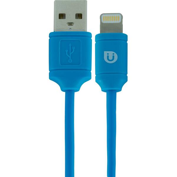Uber 4 ft. USB Lightning Sync Charging Cable - Blue