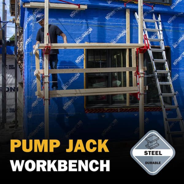 Pump Jack 27-3/4 in. W x 5-1/2 in. D x 25-1/2 in. H Steel Workbench for the Pump Jack Portable Scaffolding System