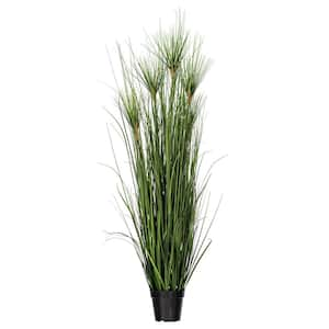 36 in. Artificial Potted Green Grass