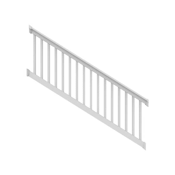 RDI Finyl Line 8 ft. x 36 in. H T-Top 28° to 38° Stair Rail Kit in White