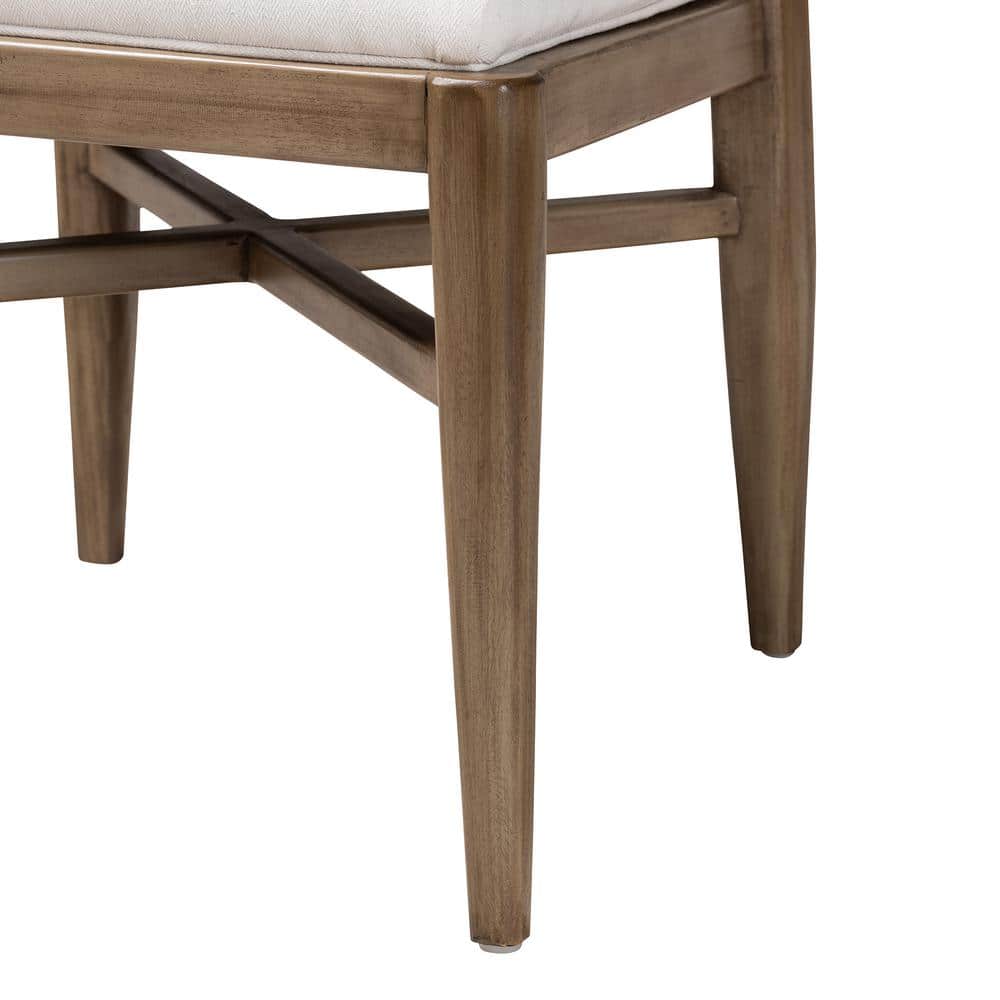 Chloe Bohemian Mahogany and Natural Rattan Dining Chair