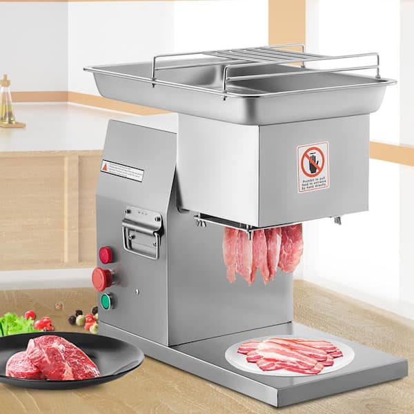 VEVOR 110V 500kg Output Meat Cutting Machine Meat Cutter Slicer with Blade 750W