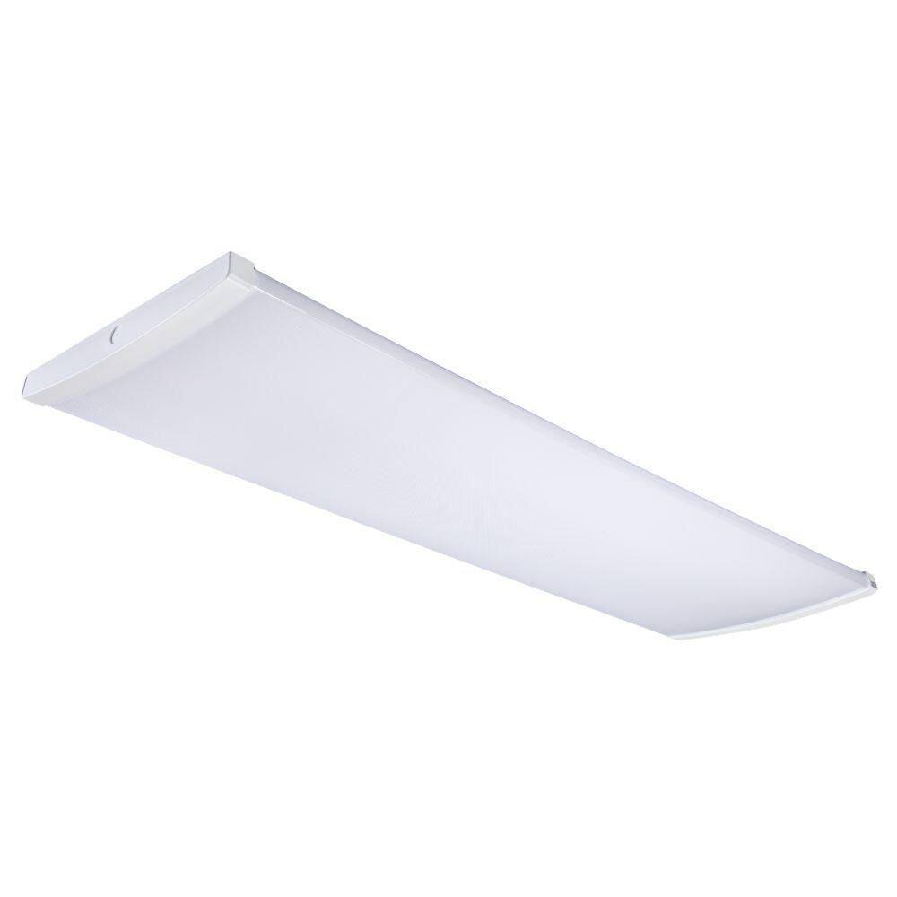 1-Pack 4 ft. x 15 in. 6000/7000/8300 Lumens Integrated LED White Commercial Wraparound Light, Selectable CCT, 120-277V price history on PriceWatchPro