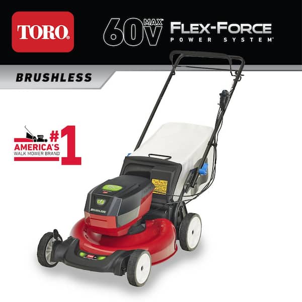 Toro 21356T Recycler SmartStow 21 in. 60-Volt Max Lithium-Ion Brushless Cordless Battery Walk Behind Mower RWD (Tool-Only) - 1
