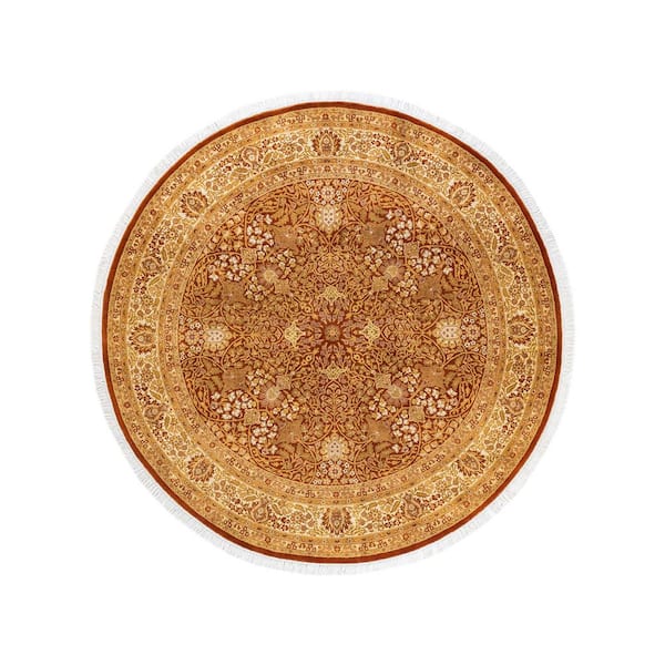 Solo Rugs Mogul One-of-a-Kind Traditional Rust 6 ft. 1 in. x 6 ft. 1 in. Oriental Area Rug